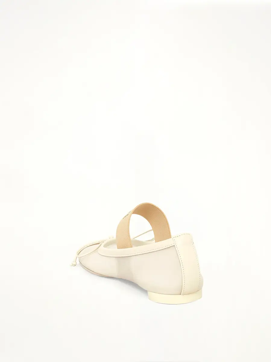 MM6 MAISON MARGIELA Anatomic Mesh Ballerina in Bleached Sand | Thumbnail 3