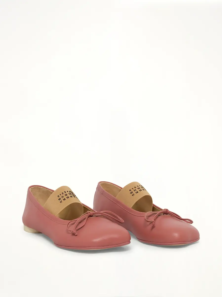 MM6 MAISON MARGIELA Ballet Shoes in Withered Rose | Thumbnail 2 MM6 MAISON MARGIELA Ballet Shoes in Withered Rose | Thumbnail 2