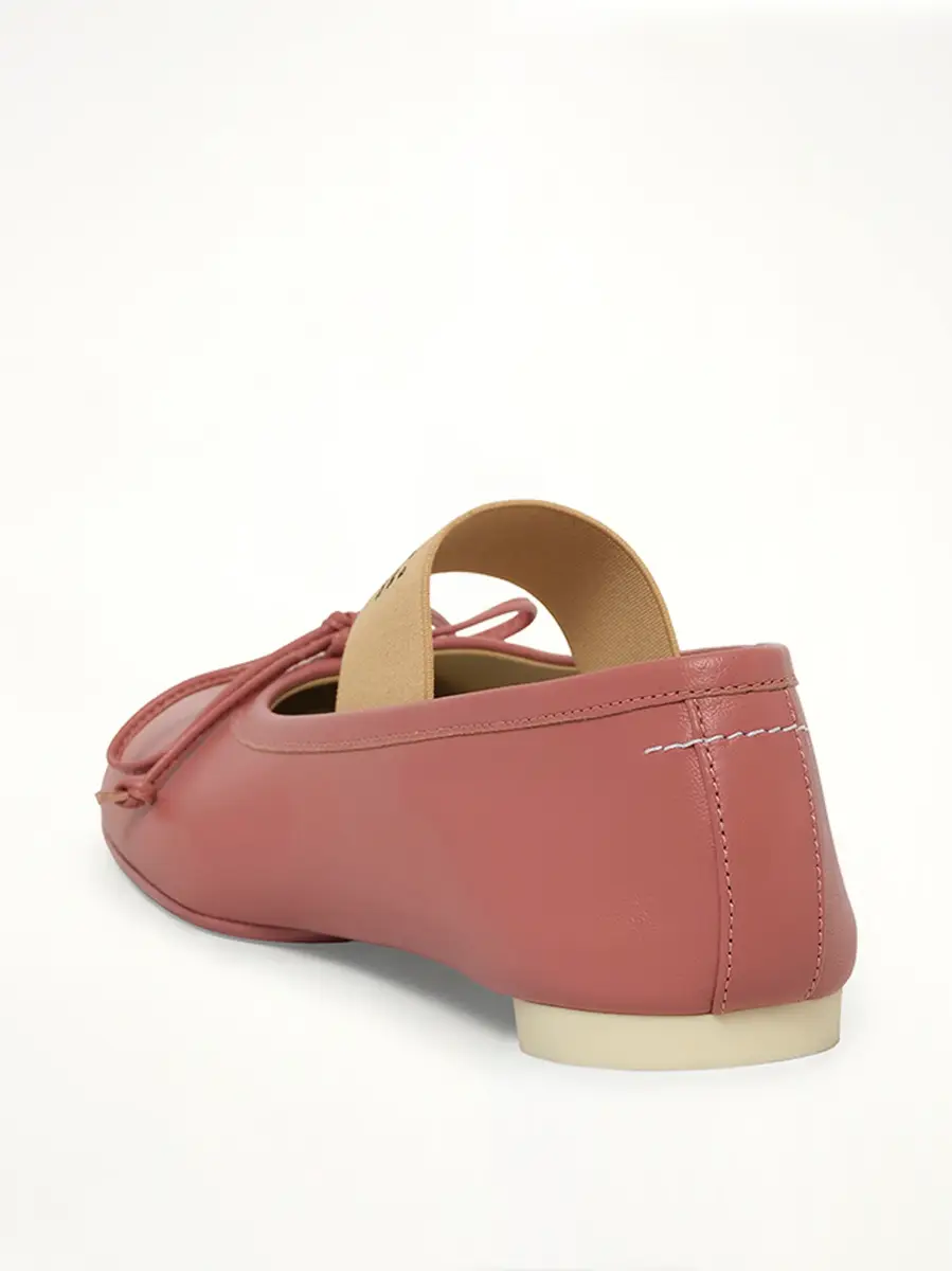 MM6 MAISON MARGIELA Ballet Shoes in Withered Rose | Thumbnail 3 MM6 MAISON MARGIELA Ballet Shoes in Withered Rose | Thumbnail 3