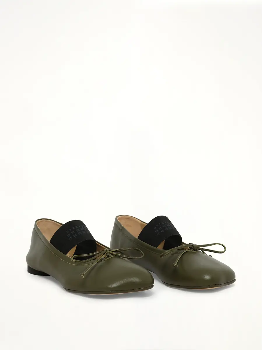 MM6 MAISON MARGIELA Ballet Shoes in Beech | Thumbnail 2 MM6 MAISON MARGIELA Ballet Shoes in Beech | Thumbnail 2