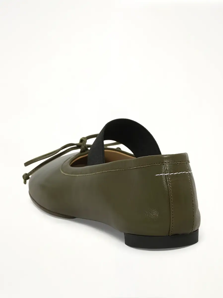 MM6 MAISON MARGIELA Ballet Shoes in Beech | Thumbnail 3 MM6 MAISON MARGIELA Ballet Shoes in Beech | Thumbnail 3