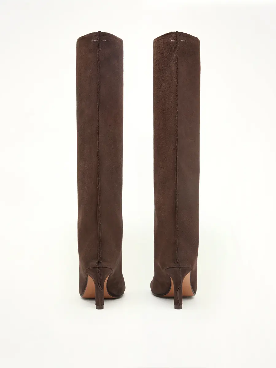 MM6 MAISON MARGIELA Knee-high Boot in Dark Brown | Thumbnail 4 MM6 MAISON MARGIELA Knee-high Boot in Dark Brown | Thumbnail 4