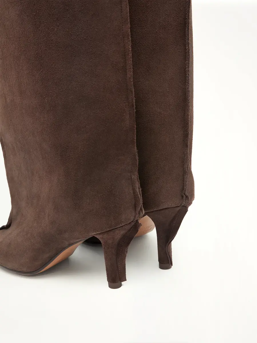 MM6 MAISON MARGIELA Knee-high Boot in Dark Brown | Thumbnail 6 MM6 MAISON MARGIELA Knee-high Boot in Dark Brown | Thumbnail 6