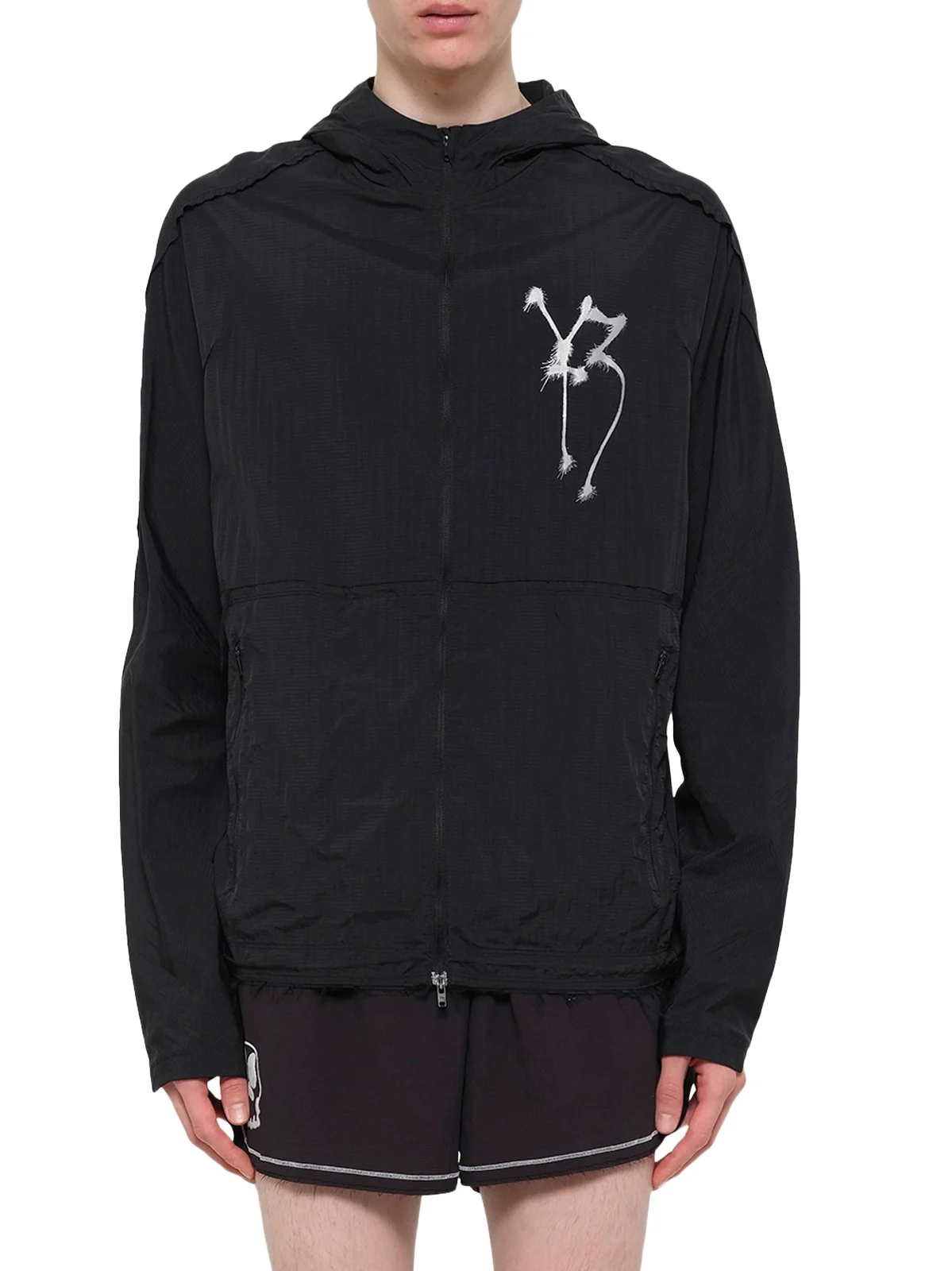 Y-3 Skull Motif Run Jacket