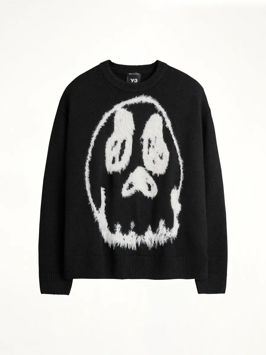 Y-3 Skull Graphic Knit Sweater | Thumbnail 2 Y-3 Skull Graphic Knit Sweater | Thumbnail 2
