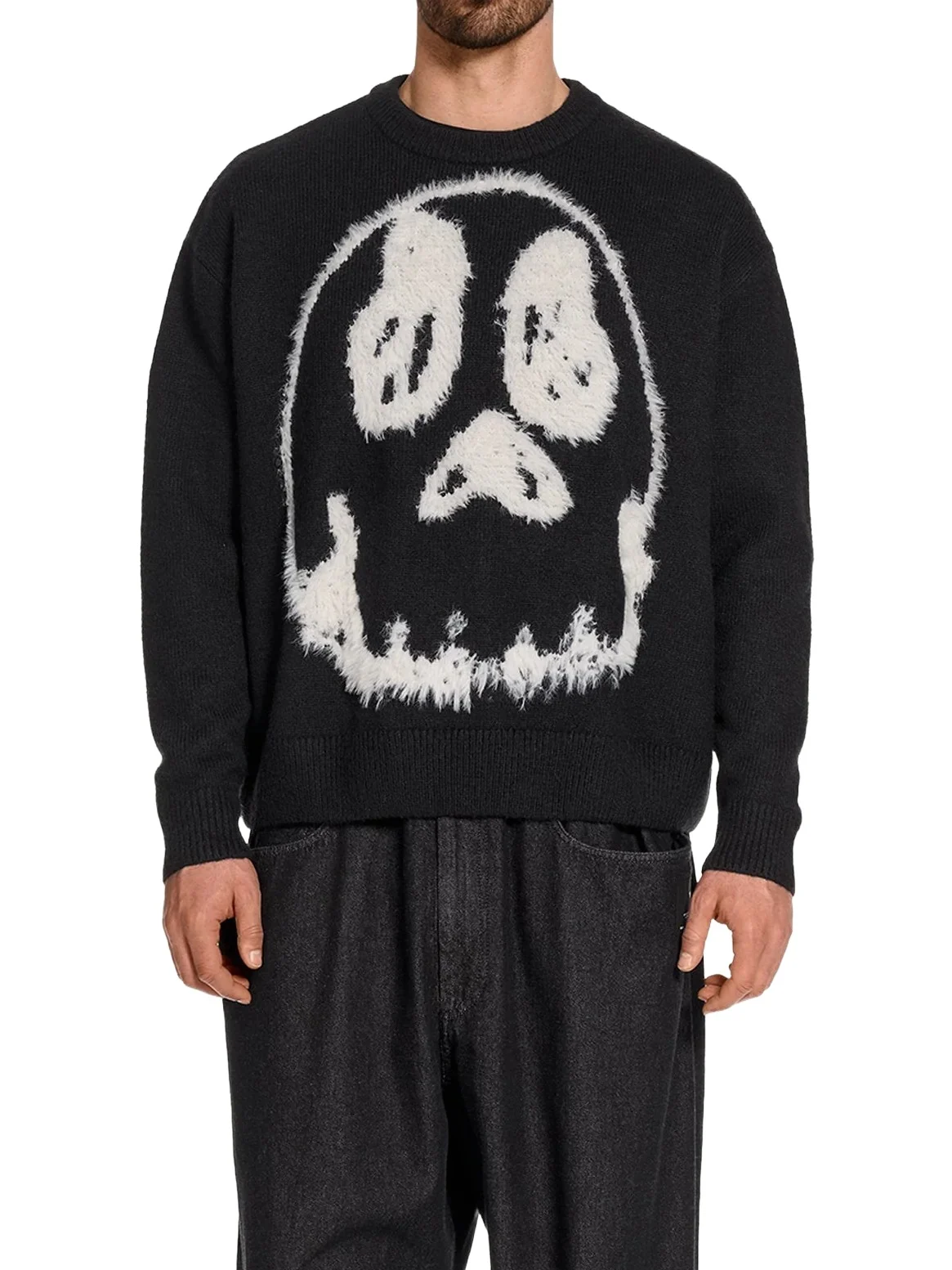 Y-3 Skull Graphic Knit Sweater