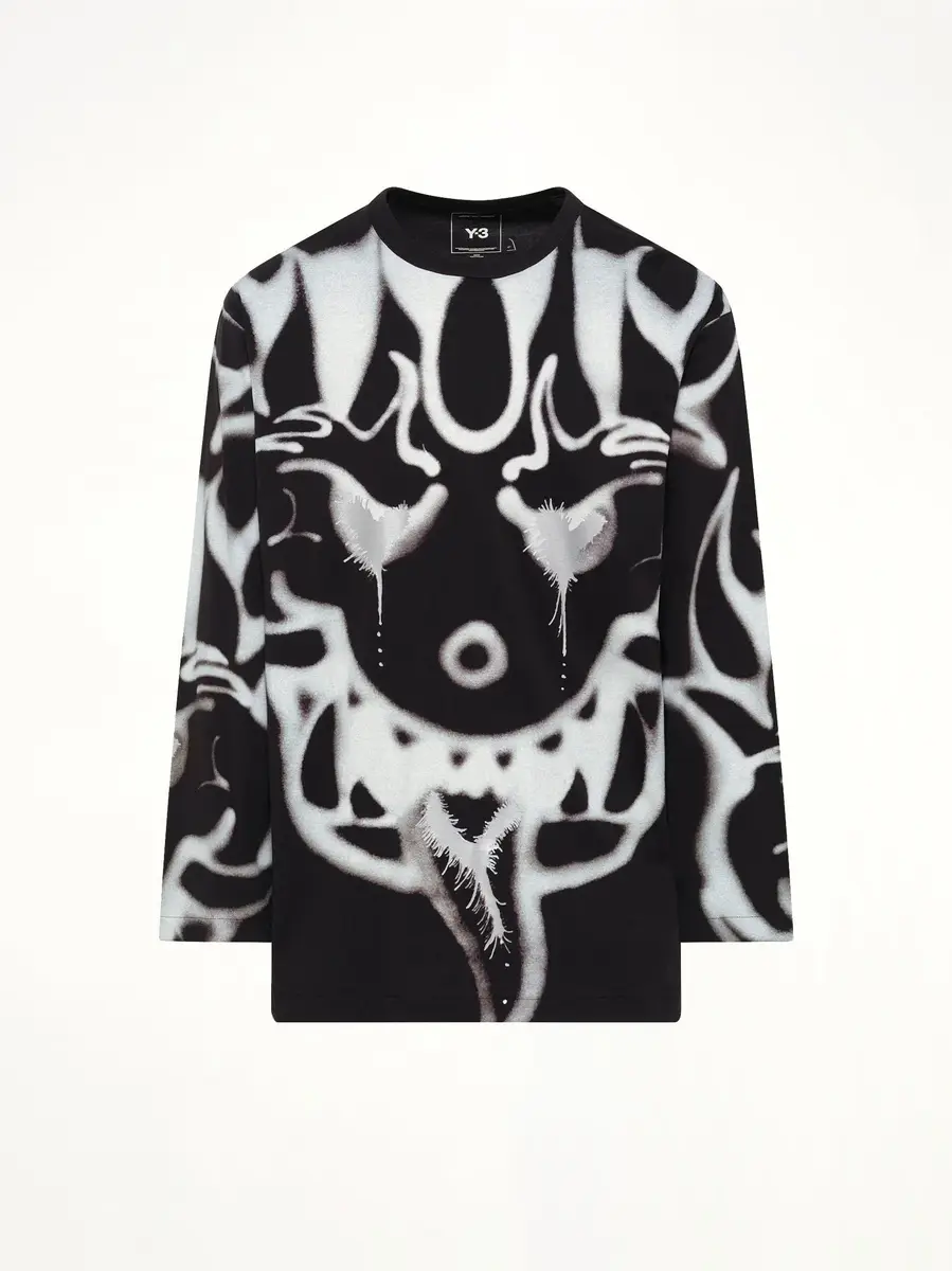 Y-3 Allover Yaksha LS T-shirt | Thumbnail 2 Y-3 Allover Yaksha LS T-shirt | Thumbnail 2