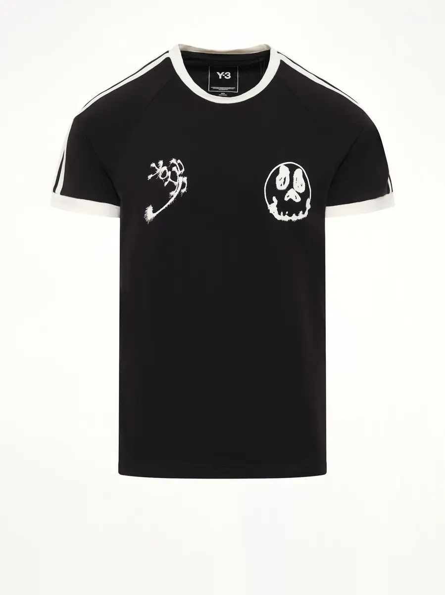 Y-3 Skull Graphic 3 Stripe T-shirt | Thumbnail 2