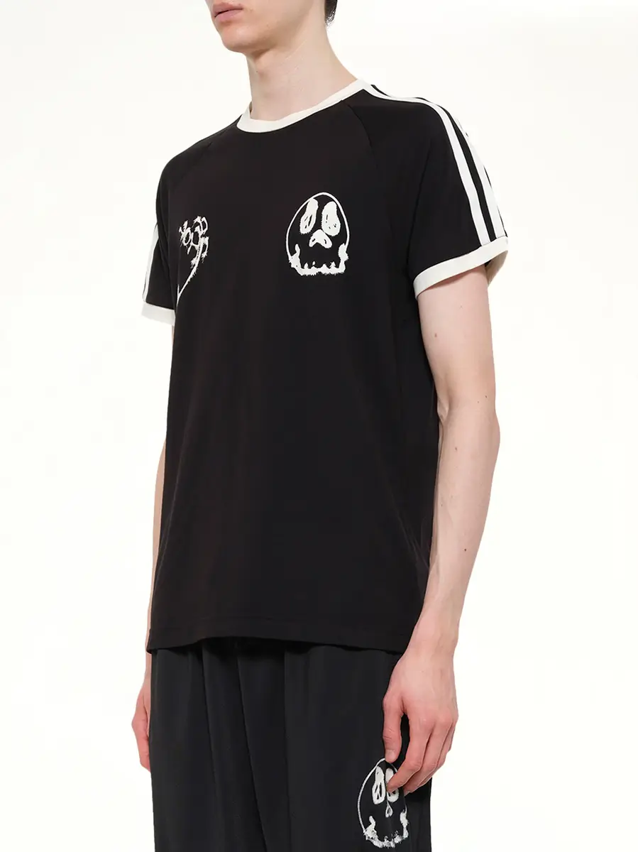 Y-3 Skull Graphic 3 Stripe T-shirt | Thumbnail 3