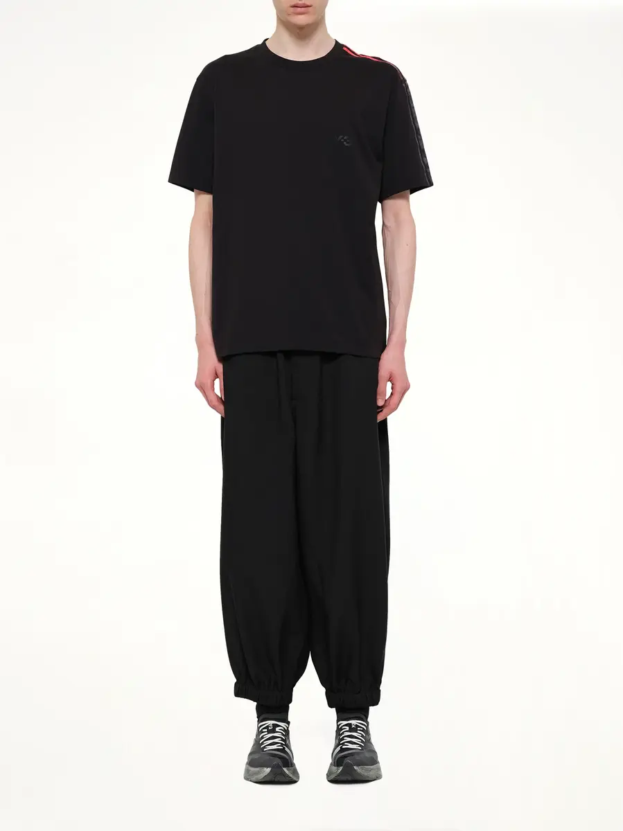 Y-3 Gradient 3 Stripe T-shirt in Black/red | Thumbnail 7 Y-3 Gradient 3 Stripe T-shirt in Black/red | Thumbnail 7