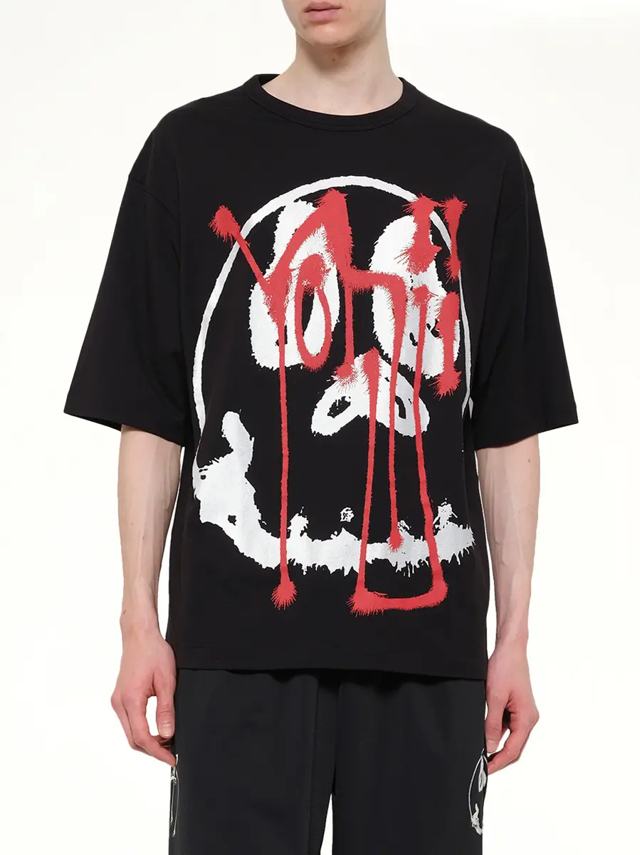Y-3 Skull Graphic T-shirt in Black/red | Thumbnail 6 Y-3 Skull Graphic T-shirt in Black/red | Thumbnail 6