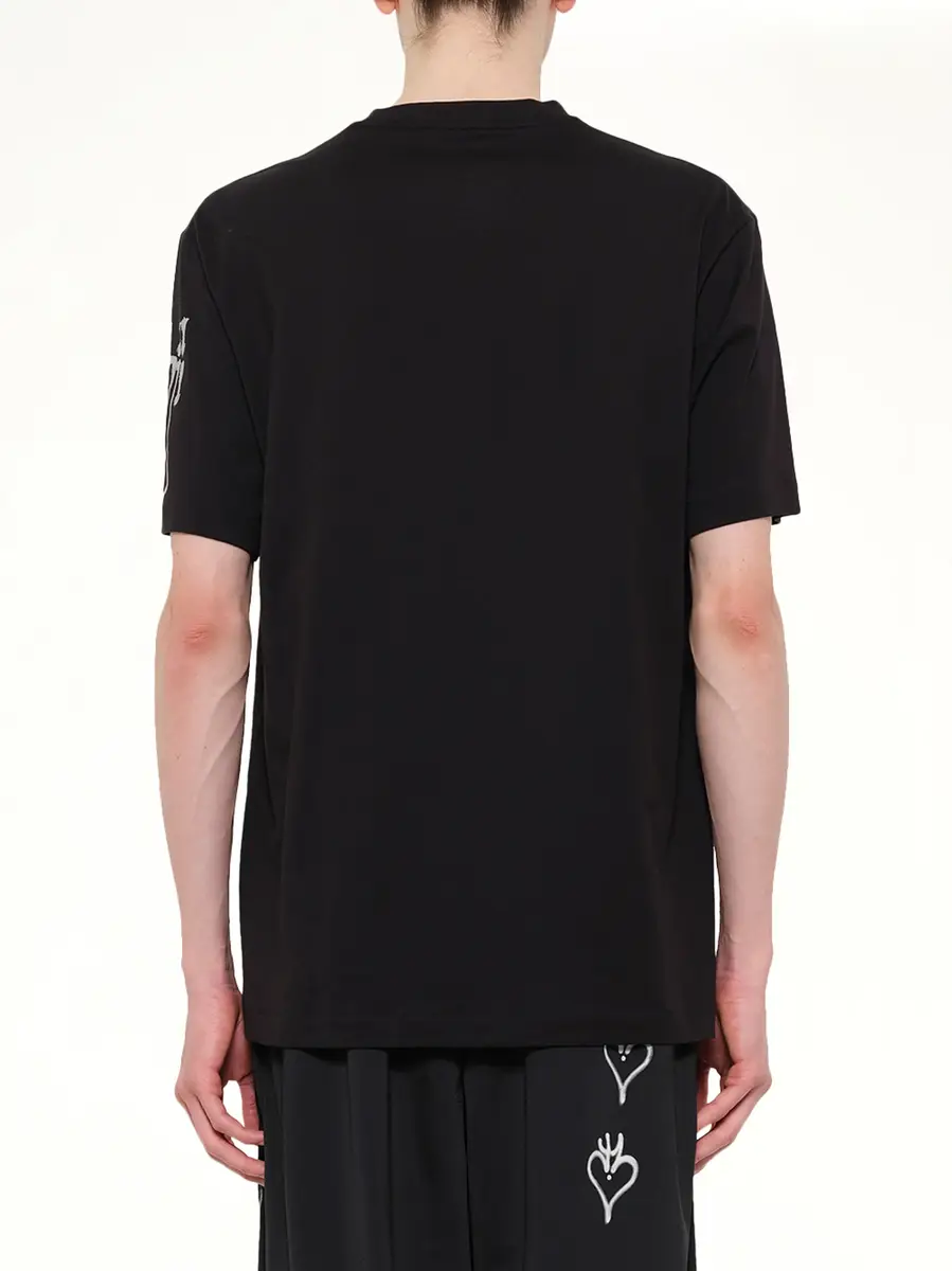 Y-3 City Graphic T-shirt in Black/red | Thumbnail 5