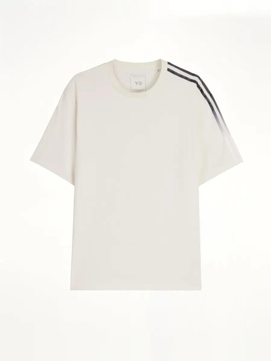 Y-3 Gradient 3 Stripes T-shirt in Chalk White | Thumbnail 2 Y-3 Gradient 3 Stripes T-shirt in Chalk White | Thumbnail 2