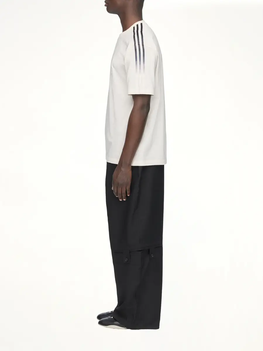 Y-3 Gradient 3 Stripes T-shirt in Chalk White | Thumbnail 3 Y-3 Gradient 3 Stripes T-shirt in Chalk White | Thumbnail 3