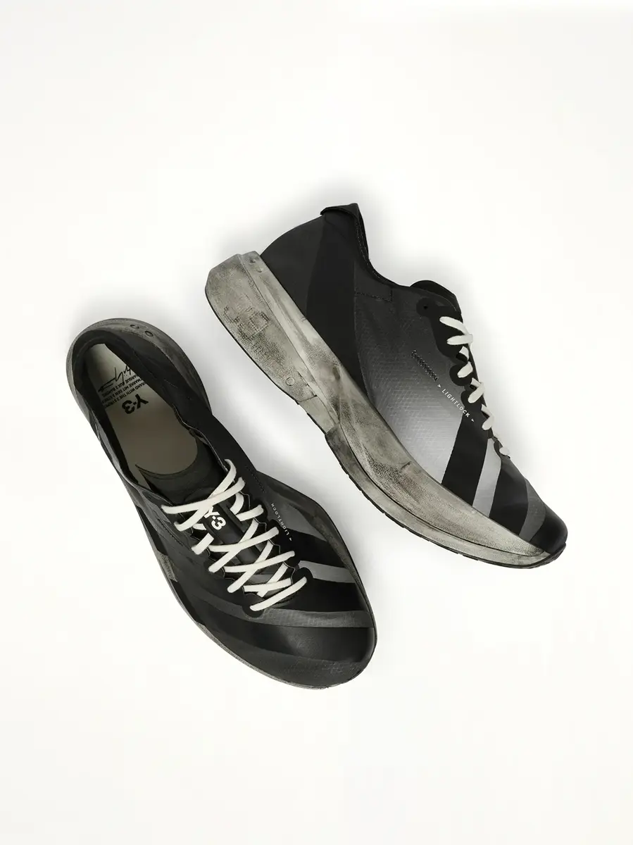 Y-3 Y-3 Adios Pro 4 Sneaker in Black/off White | Thumbnail 4 Y-3 Y-3 Adios Pro 4 Sneaker in Black/off White | Thumbnail 4