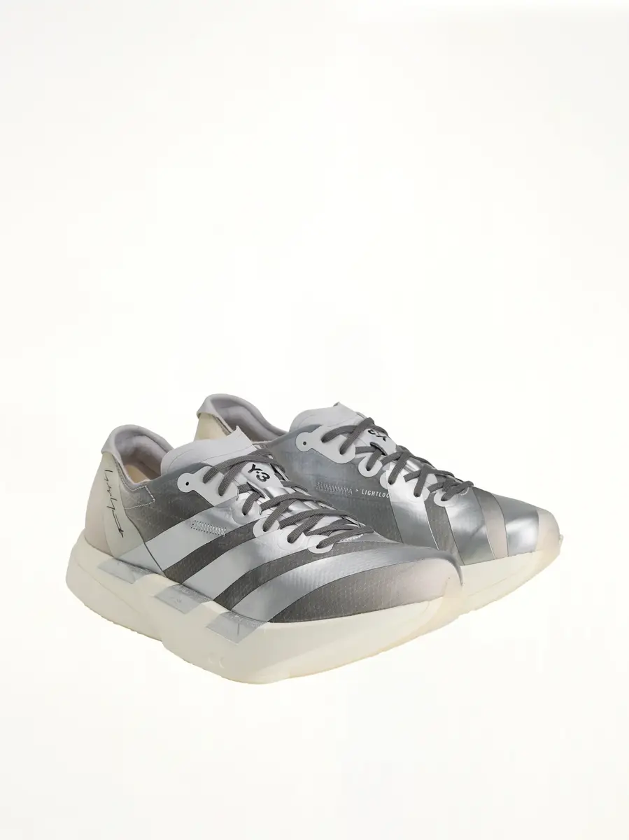 Y-3 Y-3 Adios Pro 4 Sneaker in Chalk White/silver | Thumbnail 2 Y-3 Y-3 Adios Pro 4 Sneaker in Chalk White/silver | Thumbnail 2