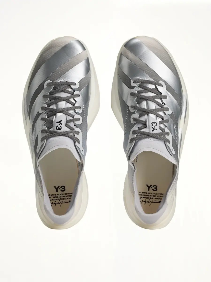 Y-3 Y-3 Adios Pro 4 Sneaker in Chalk White/silver | Thumbnail 4 Y-3 Y-3 Adios Pro 4 Sneaker in Chalk White/silver | Thumbnail 4