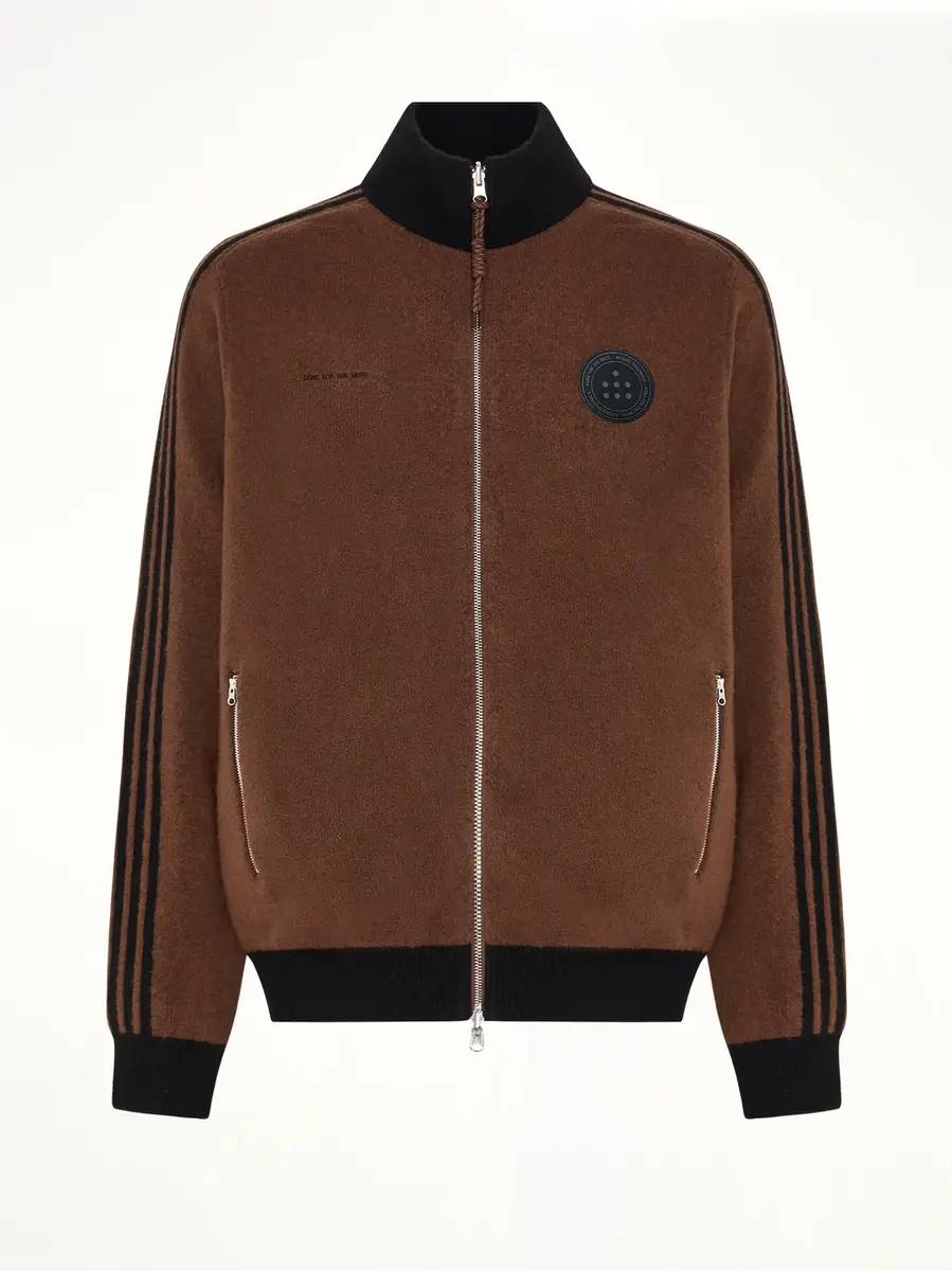 Song for the Mute Adidas x Sftm Knit Jacket in Preloved Brown | Thumbnail 2 Song for the Mute Adidas x Sftm Knit Jacket in Preloved Brown | Thumbnail 2
