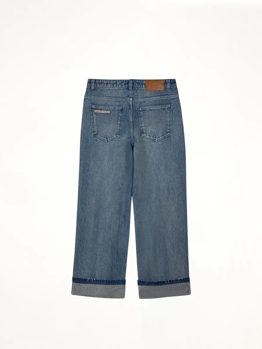 Song for the Mute Adidas x Sftm Pants in Medium Blue Denim | Thumbnail 5 Song for the Mute Adidas x Sftm Pants in Medium Blue Denim | Thumbnail 5