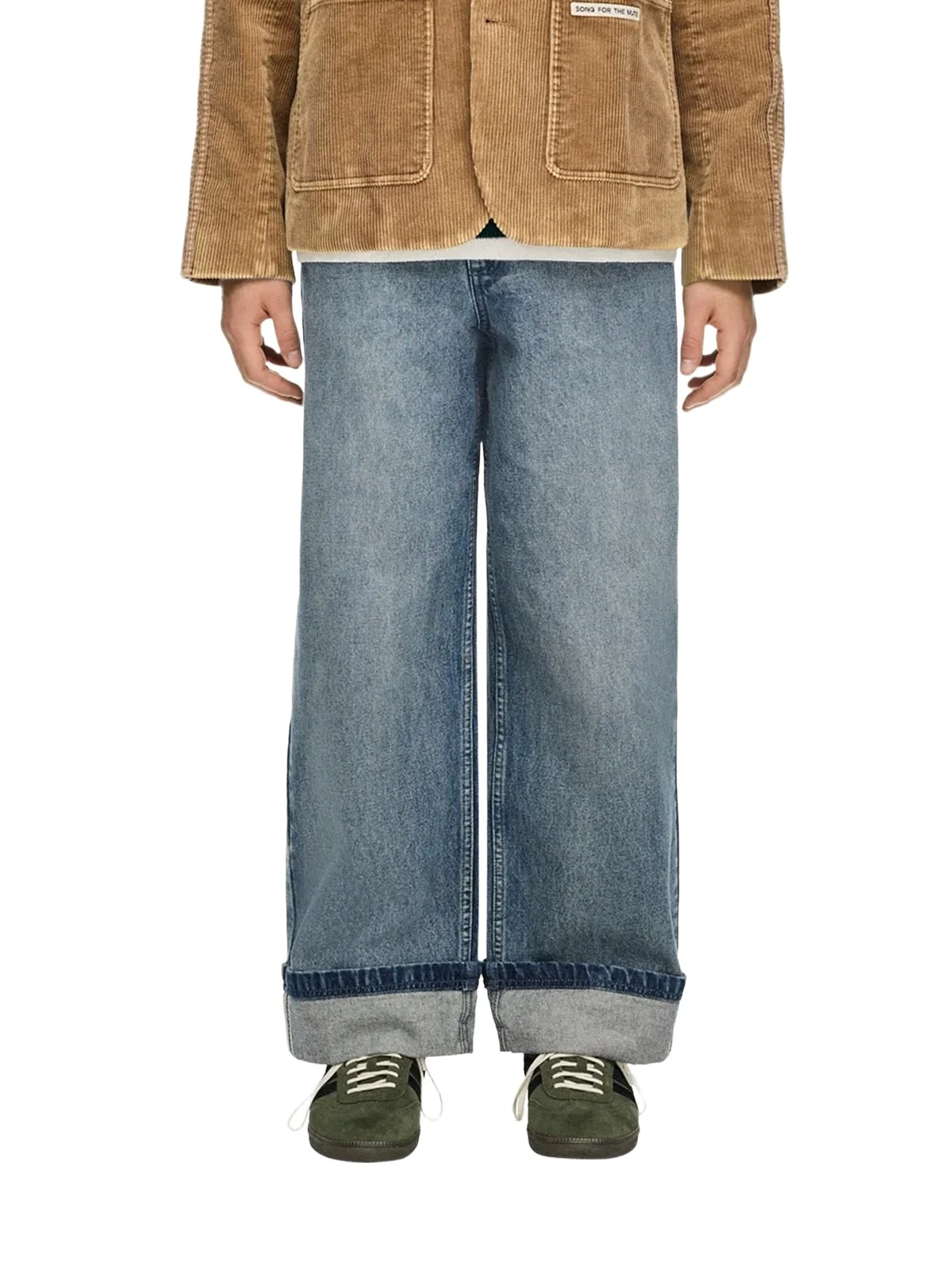 Adidas x Sftm Pants in Medium Blue Denim Adidas x Sftm Pants in Medium Blue Denim