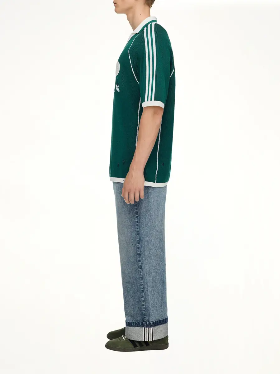 Song for the Mute Adidas x Sftm Sweat Polo in Collegiate Green | Thumbnail 3 Song for the Mute Adidas x Sftm Sweat Polo in Collegiate Green | Thumbnail 3