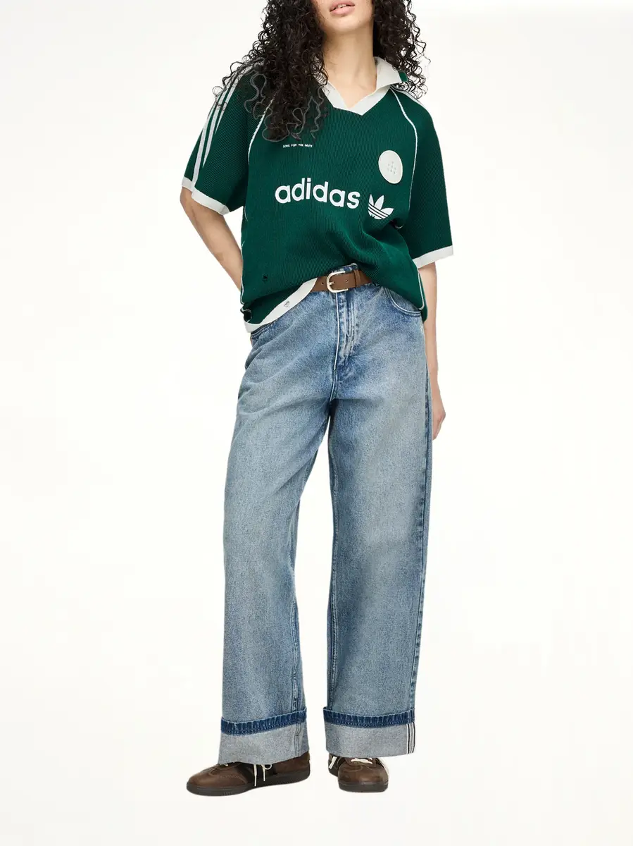 Song for the Mute Adidas x Sftm Sweat Polo in Collegiate Green | Thumbnail 7 Song for the Mute Adidas x Sftm Sweat Polo in Collegiate Green | Thumbnail 7