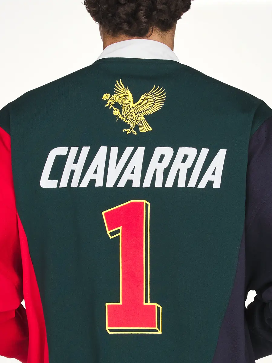 Willy Chavarria Adidas x Chavarria Watsonville Portero Pullover in Aurora Ivy | Thumbnail 5 Willy Chavarria Adidas x Chavarria Watsonville Portero Pullover in Aurora Ivy | Thumbnail 5