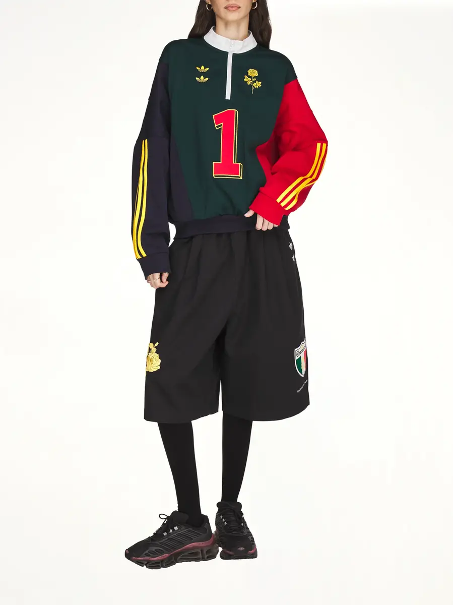 Willy Chavarria Adidas x Chavarria Watsonville Portero Pullover in Aurora Ivy | Thumbnail 7 Willy Chavarria Adidas x Chavarria Watsonville Portero Pullover in Aurora Ivy | Thumbnail 7