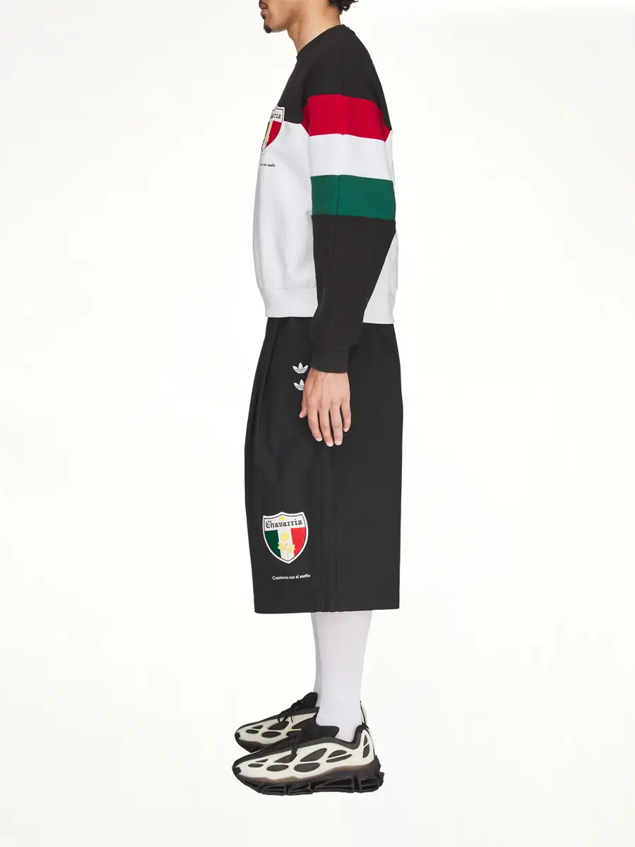 Willy Chavarria Adidas x Chavarria Crew Sweatshirt in Black/white | Thumbnail 3 Willy Chavarria Adidas x Chavarria Crew Sweatshirt in Black/white | Thumbnail 3
