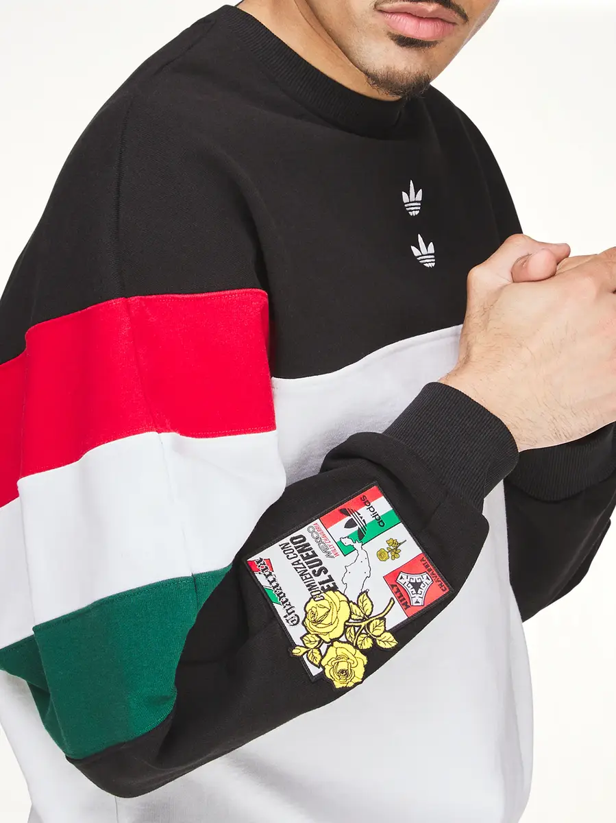 Willy Chavarria Adidas x Chavarria Crew Sweatshirt in Black/white | Thumbnail 6 Willy Chavarria Adidas x Chavarria Crew Sweatshirt in Black/white | Thumbnail 6