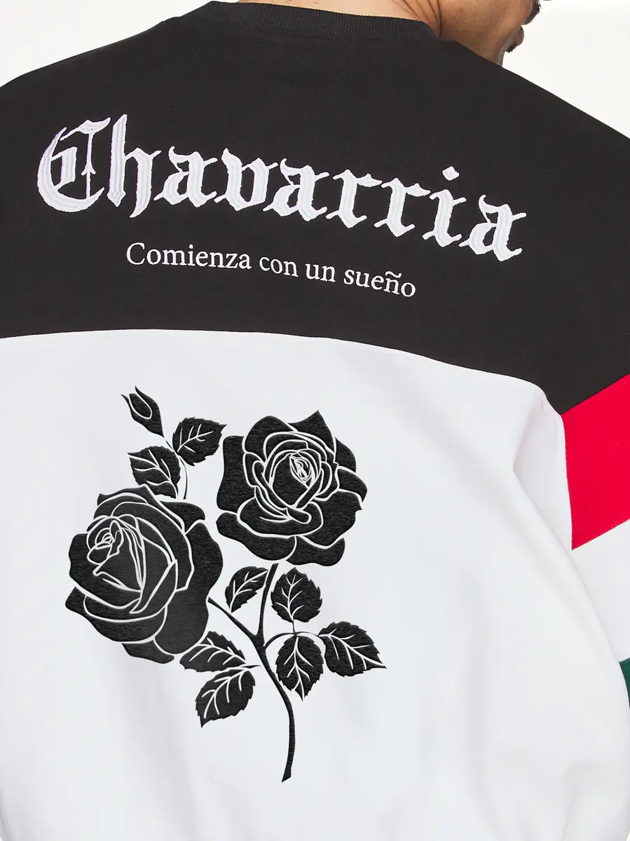 Willy Chavarria Adidas x Chavarria Crew Sweatshirt in Black/white | Thumbnail 8 Willy Chavarria Adidas x Chavarria Crew Sweatshirt in Black/white | Thumbnail 8