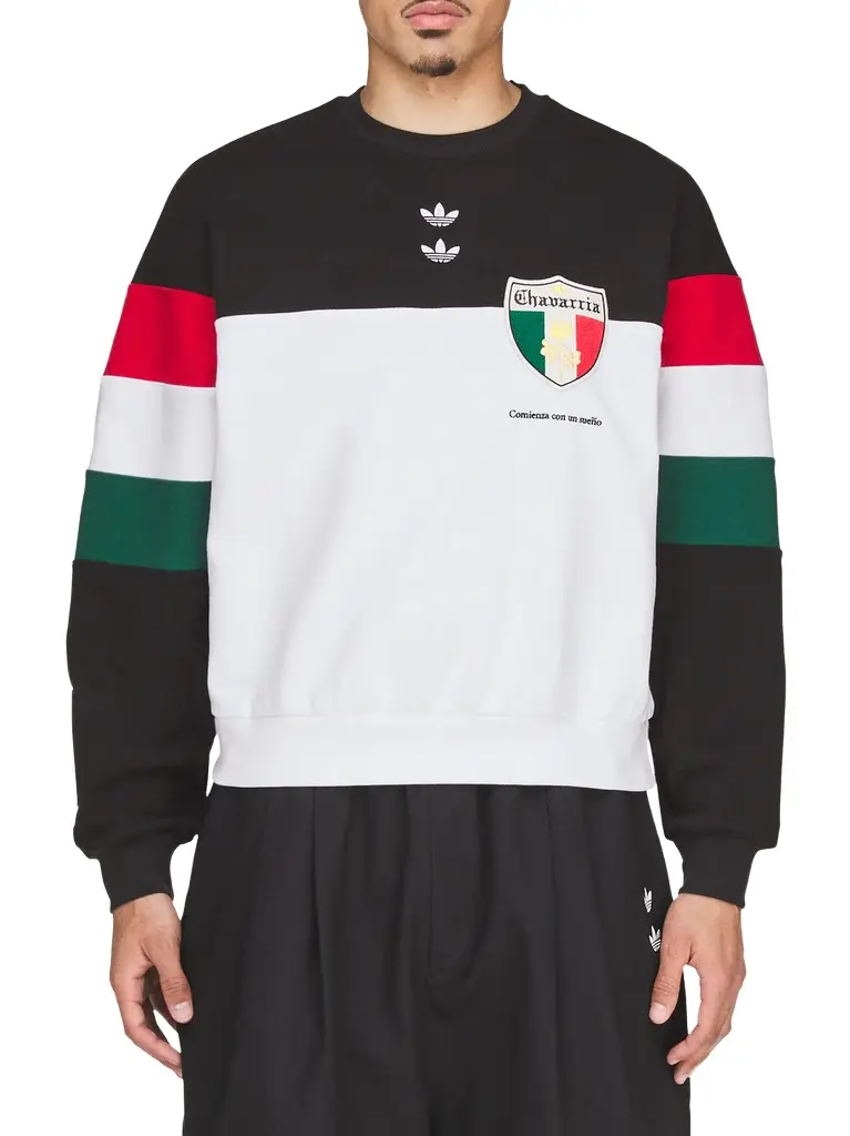Willy Chavarria Adidas x Chavarria Crew Sweatshirt in Black/white