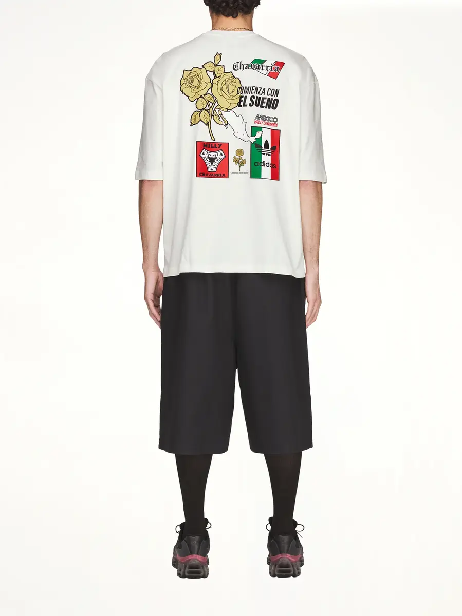 Willy Chavarria Adidas x Chavarria Merch Mexico T-shirt in Off White | Thumbnail 5 Willy Chavarria Adidas x Chavarria Merch Mexico T-shirt in Off White | Thumbnail 5
