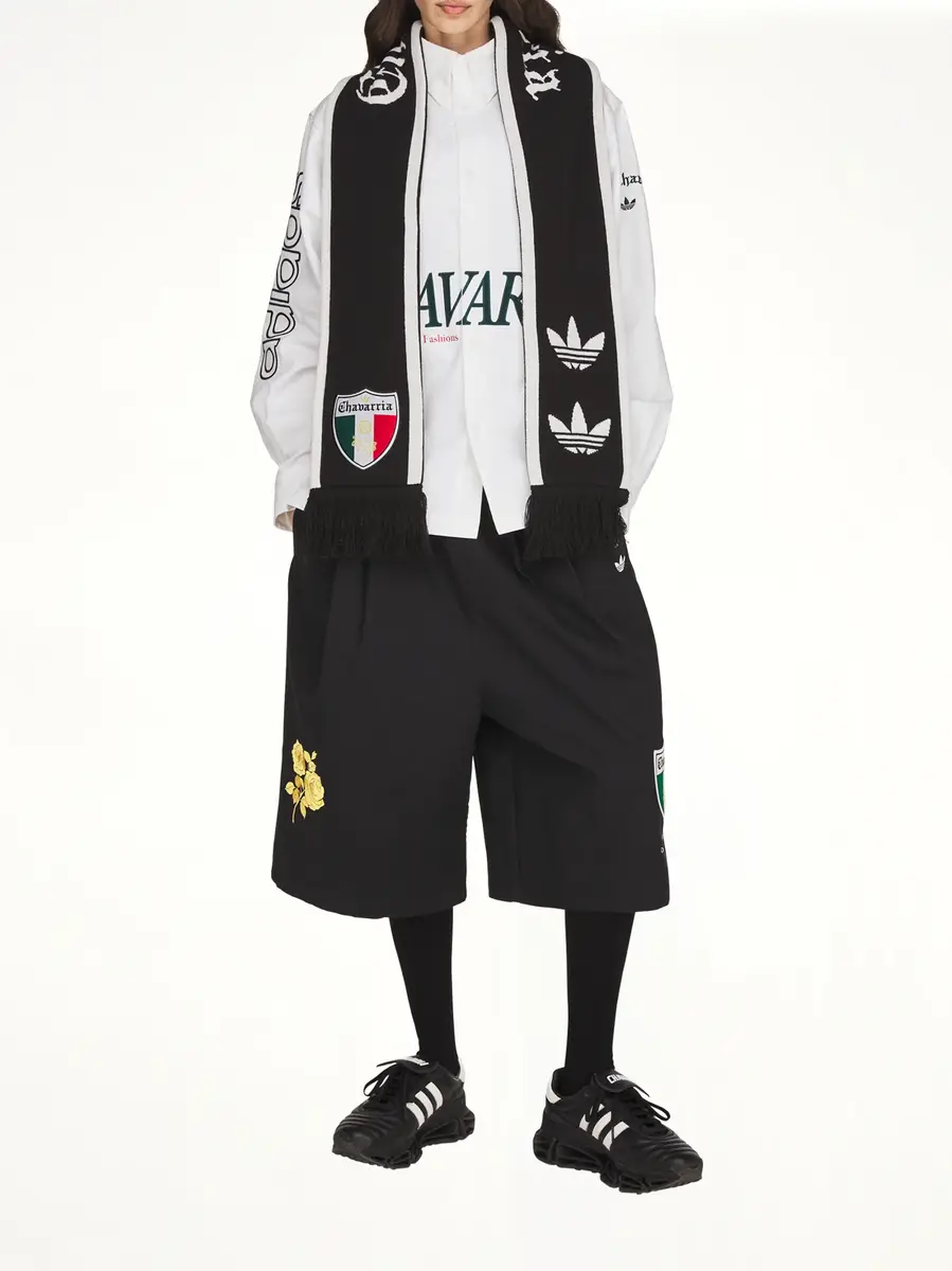 Willy Chavarria Adidas x Chavarria Scarf in Black/better Scarlet/collegiate Green | Thumbnail 5 Willy Chavarria Adidas x Chavarria Scarf in Black/better Scarlet/collegiate Green | Thumbnail 5