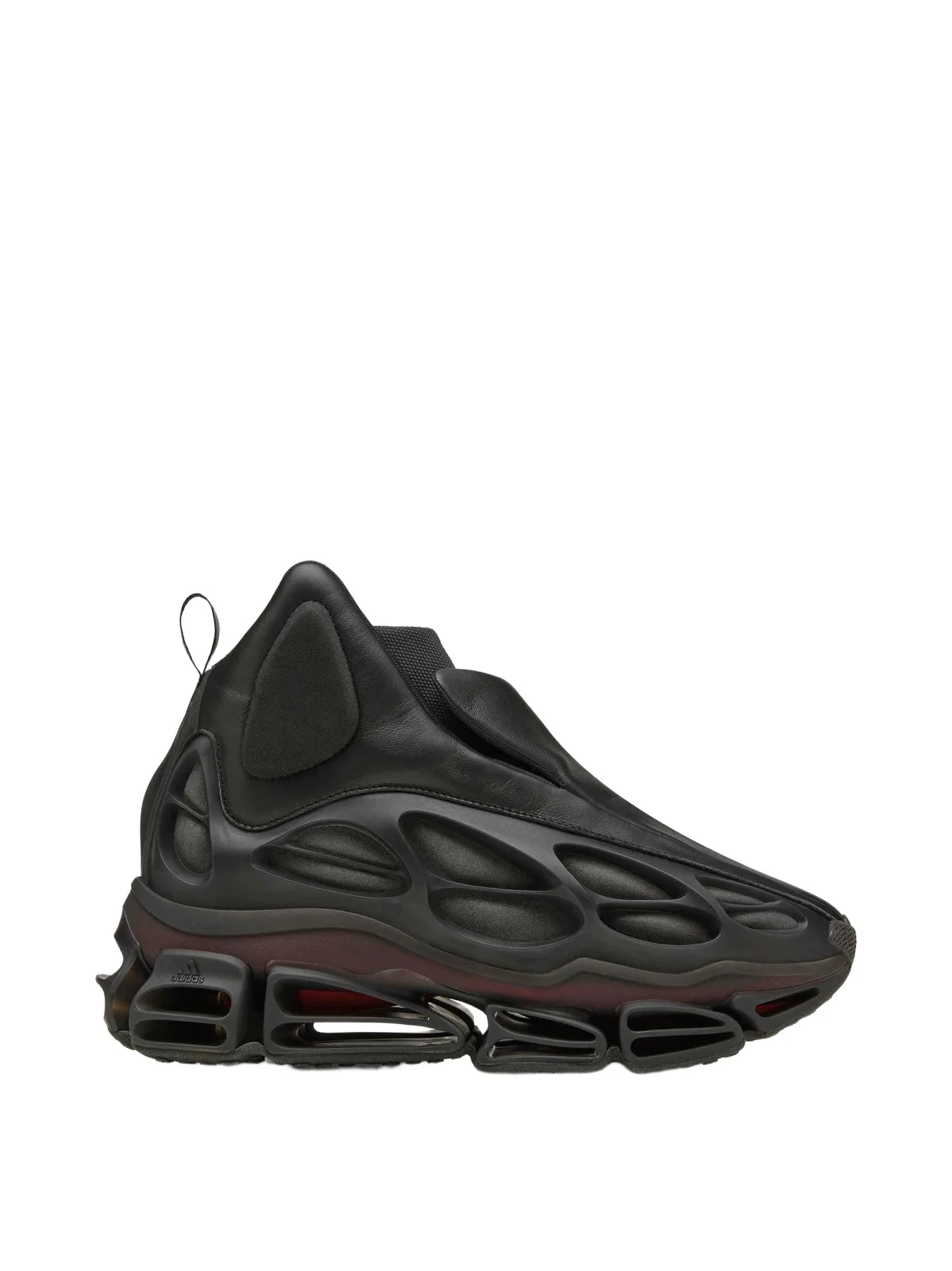 Willy Chavarria Adidas x Chavarria Mega Mid Sneaker in Core Black