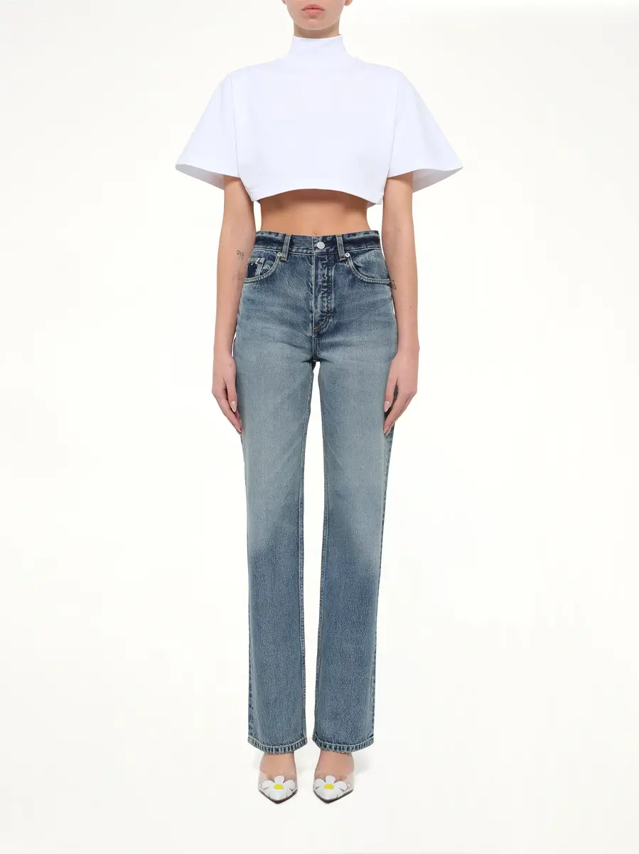 Alaïa Cotton Jersey Highneck T-shirt | Thumbnail 7 Alaïa Cotton Jersey Highneck T-shirt | Thumbnail 7