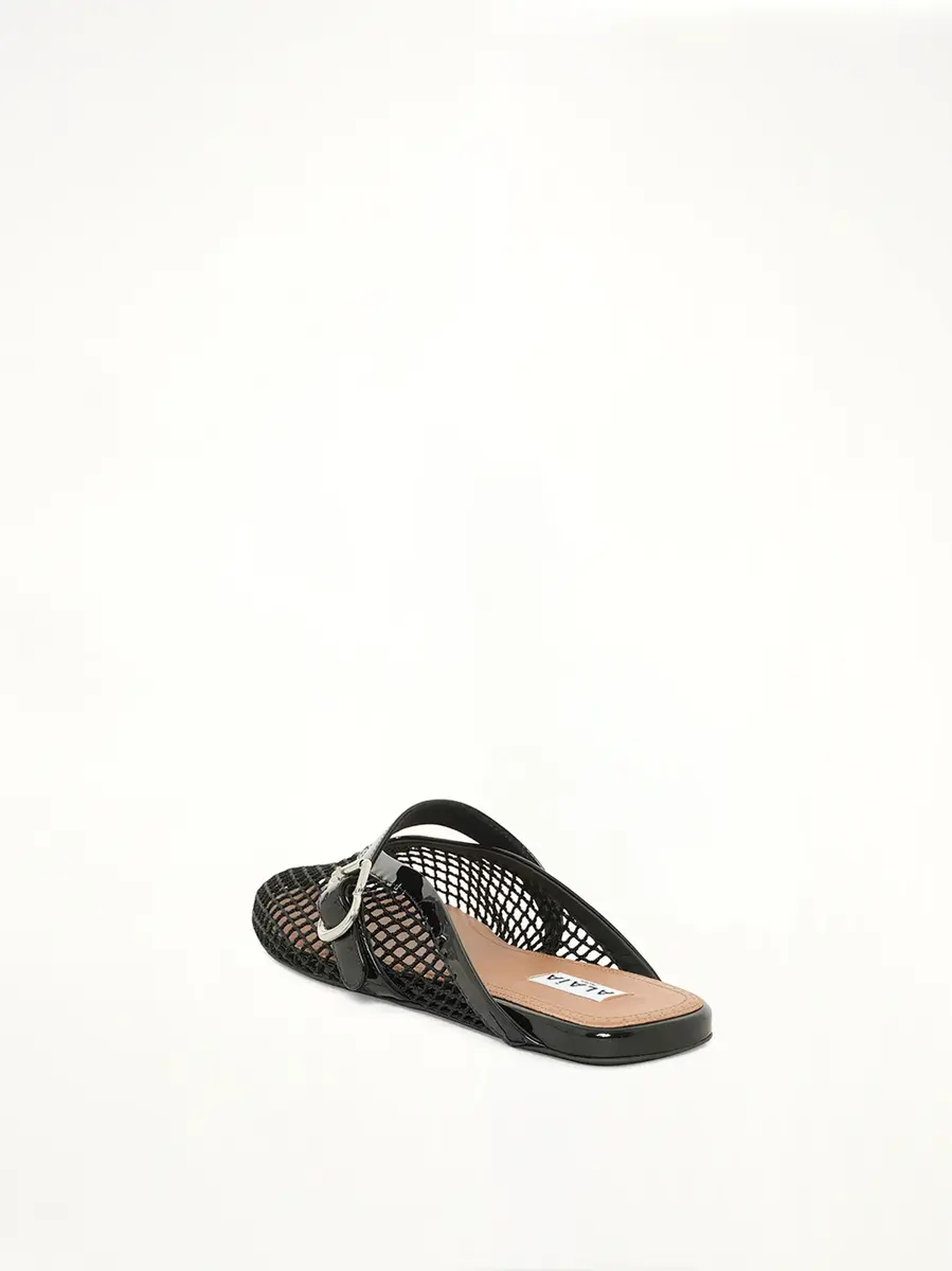 Alaïa Fishnet Flat Mules | Thumbnail 3 Alaïa Fishnet Flat Mules | Thumbnail 3