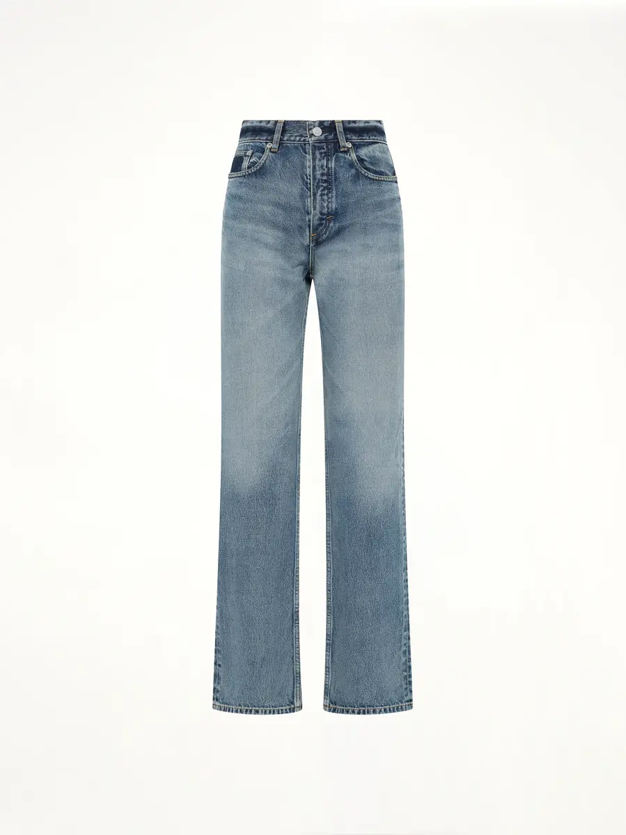 Alaïa Straight Denim Pants in Dirty Wash | Thumbnail 2 Alaïa Straight Denim Pants in Dirty Wash | Thumbnail 2