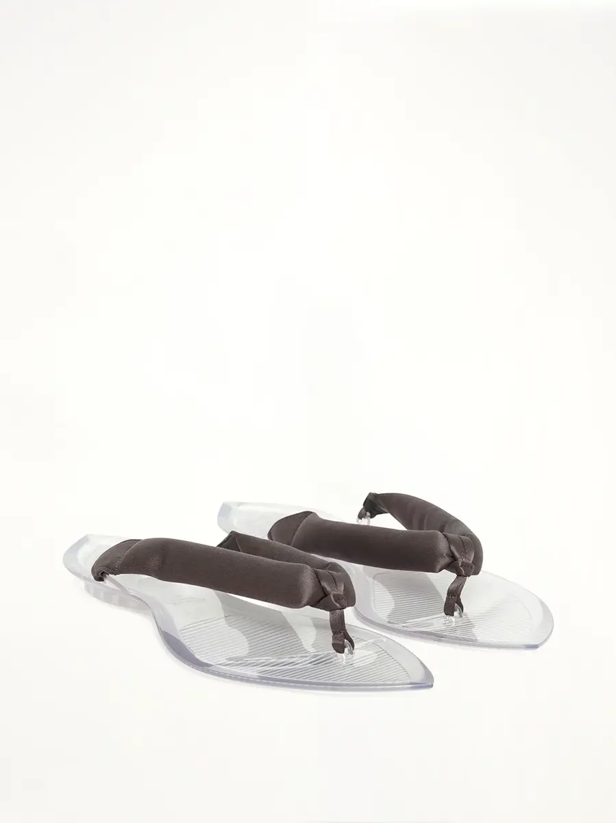 ALAÏA Invisible Padded Tongs in Anthracite/dark Grey | Thumbnail 2