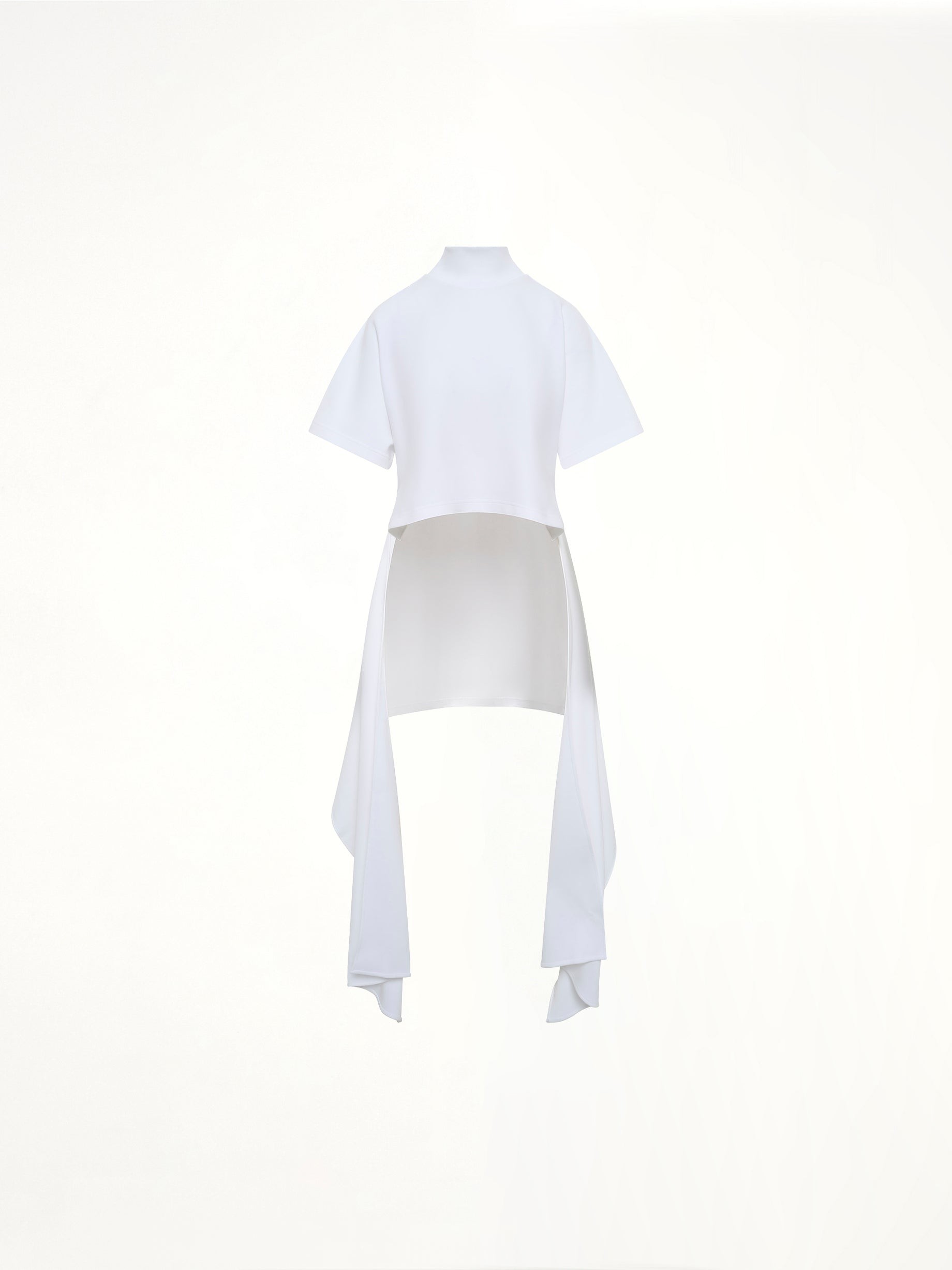 Alaïa Cotton Jersey Asymmetric T-shirt | Thumbnail 2