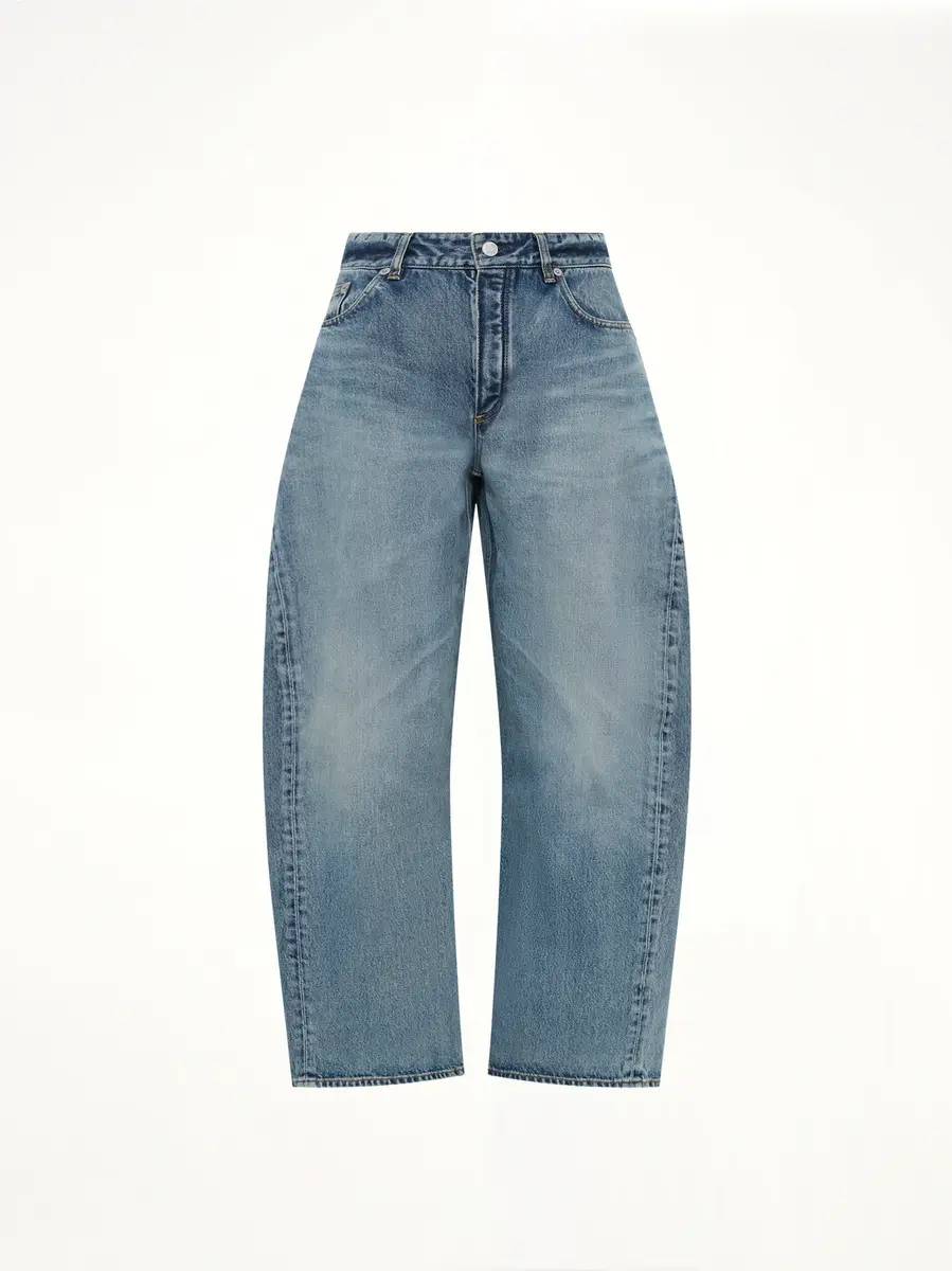 Alaïa Vintage Blue Denim Rodeo Pants in Dirty Wash | Thumbnail 2 Alaïa Vintage Blue Denim Rodeo Pants in Dirty Wash | Thumbnail 2