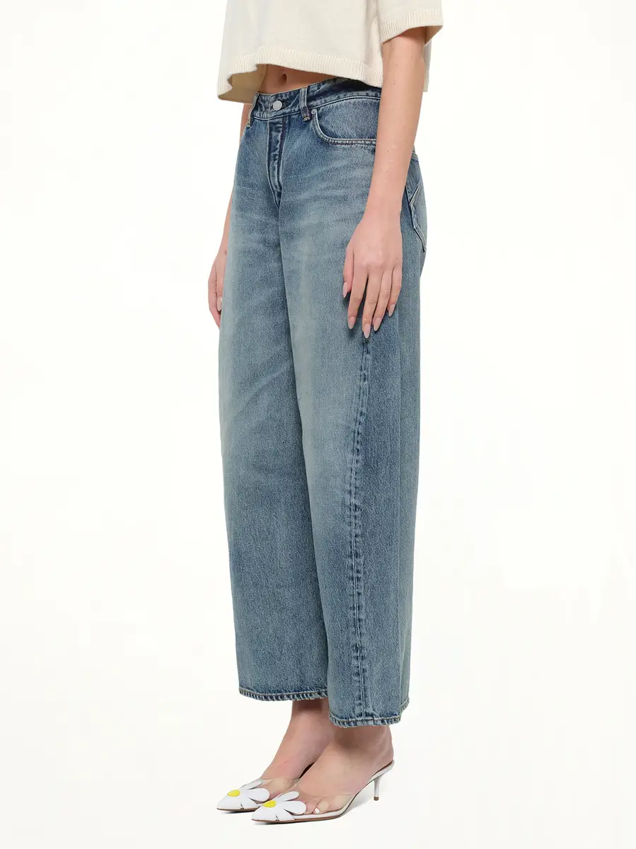 Alaïa Vintage Blue Denim Rodeo Pants in Dirty Wash | Thumbnail 3 Alaïa Vintage Blue Denim Rodeo Pants in Dirty Wash | Thumbnail 3