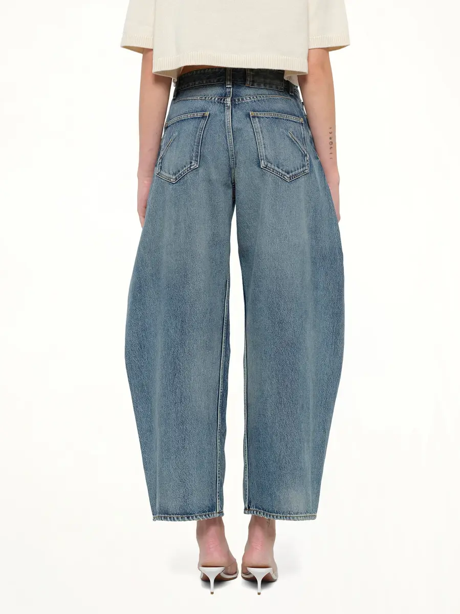 Alaïa Vintage Blue Denim Rodeo Pants in Dirty Wash | Thumbnail 5 Alaïa Vintage Blue Denim Rodeo Pants in Dirty Wash | Thumbnail 5