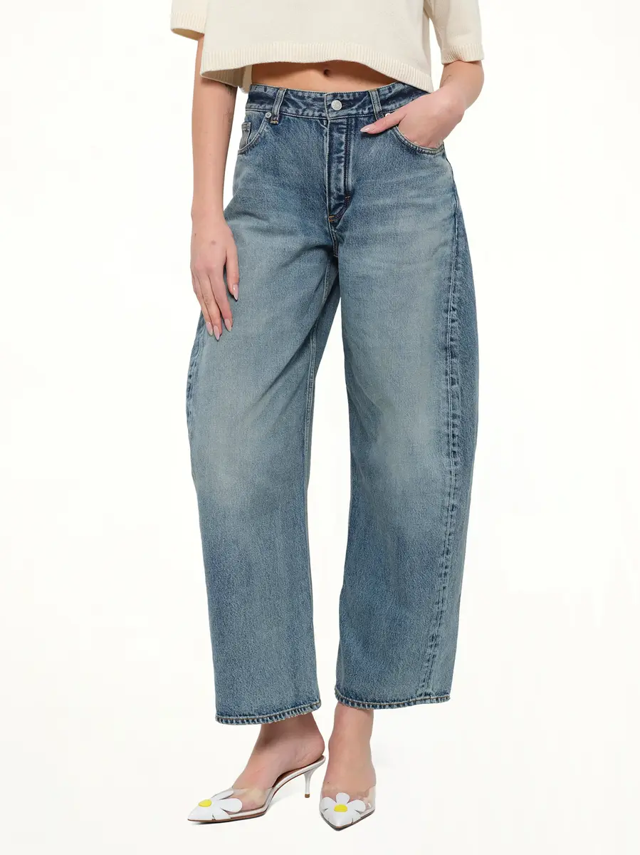 Alaïa Vintage Blue Denim Rodeo Pants in Dirty Wash | Thumbnail 6 Alaïa Vintage Blue Denim Rodeo Pants in Dirty Wash | Thumbnail 6