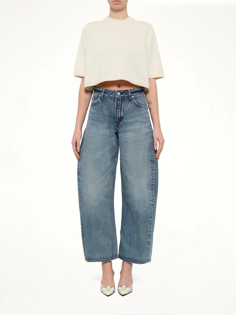 Alaïa Vintage Blue Denim Rodeo Pants in Dirty Wash | Thumbnail 7 Alaïa Vintage Blue Denim Rodeo Pants in Dirty Wash | Thumbnail 7