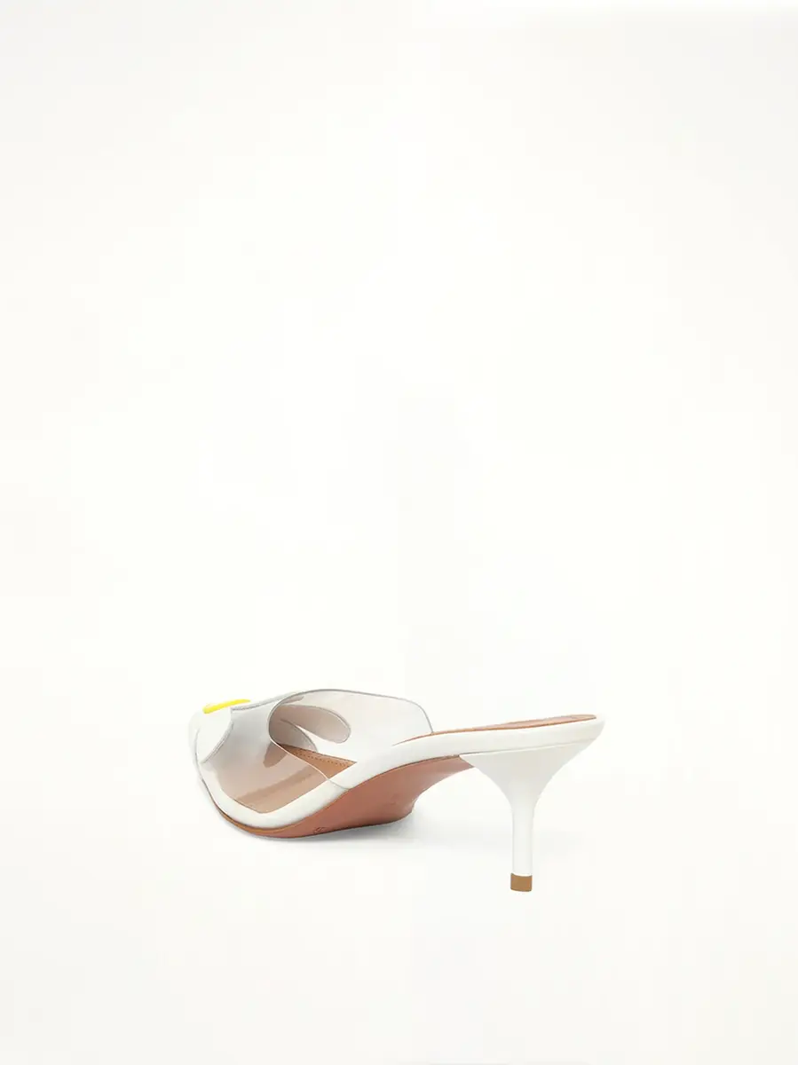 Alaïa Bloom Mules in Lemon/white | Thumbnail 3