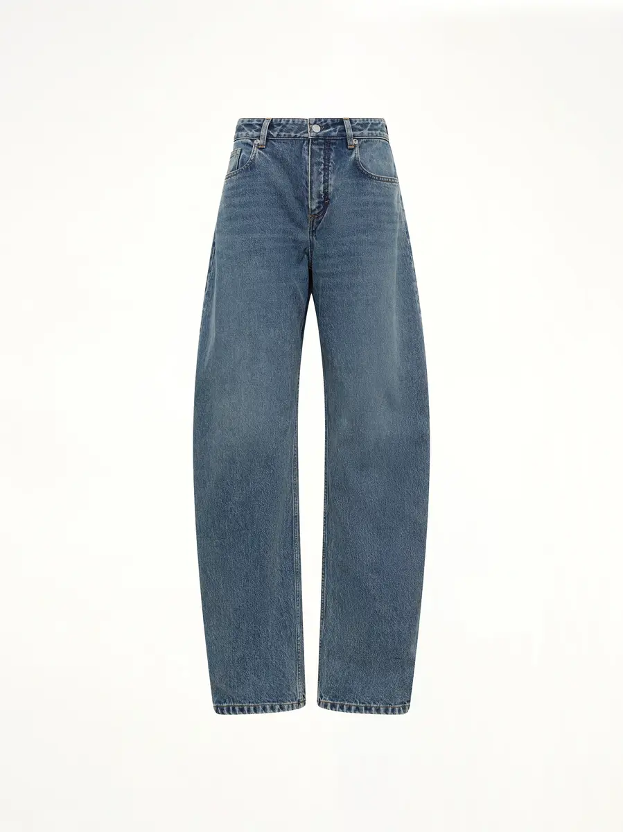 Alaïa Round Denim Pants in Handsand Wash | Thumbnail 2 Alaïa Round Denim Pants in Handsand Wash | Thumbnail 2