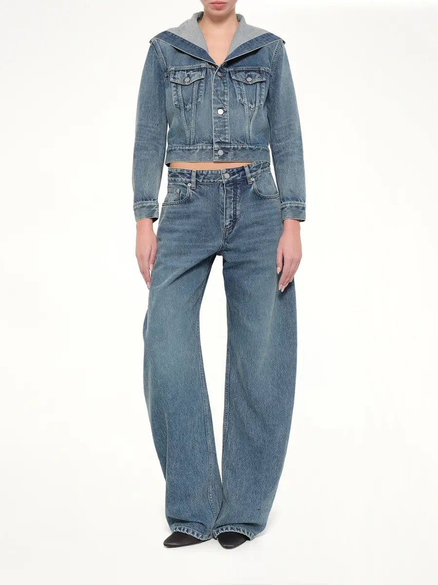 Alaïa Round Denim Pants in Handsand Wash | Thumbnail 4 Alaïa Round Denim Pants in Handsand Wash | Thumbnail 4