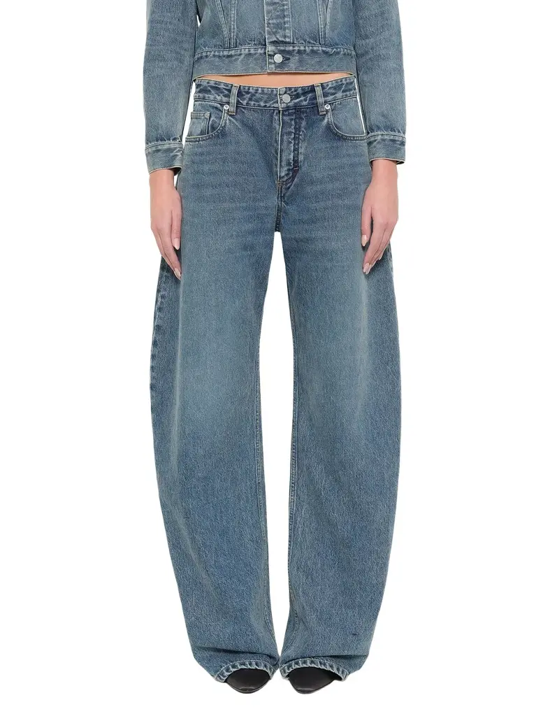 Round Denim Pants in Handsand Wash Round Denim Pants in Handsand Wash