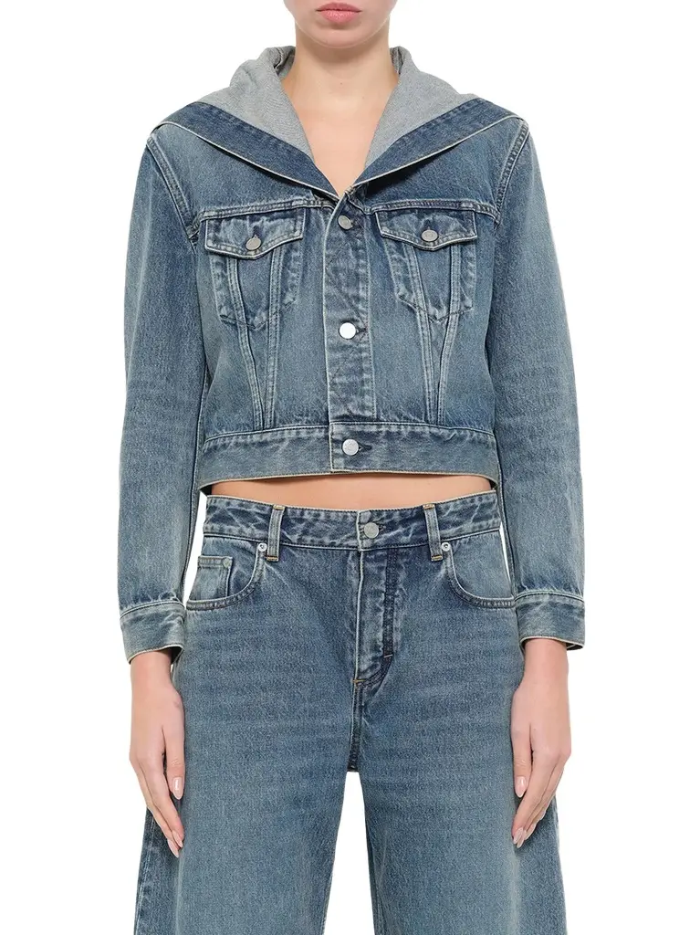 Trucker Denim Jacket in Handsand Wash Trucker Denim Jacket in Handsand Wash